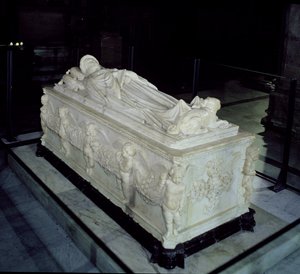 Ilaria del Carrettos grav (d.1405) (marmor)